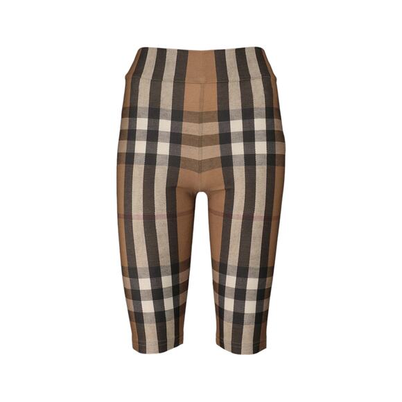 Burberry Pants - BURBERRY Andrea Check Biker Short XS